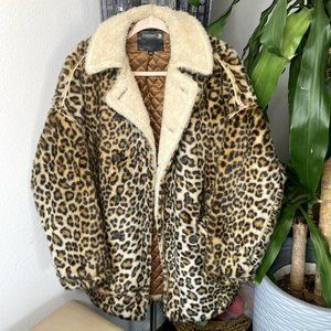 R13 Leopard Fuzzy Coat